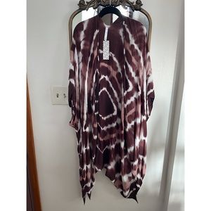 NWT Urban Outfitters brown tie dye kimono
